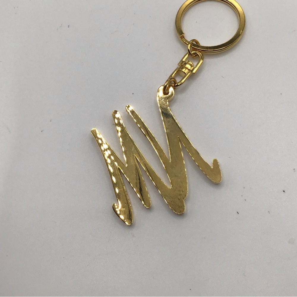 Beautiful Neiman Marcus Logo Gold Keyring
